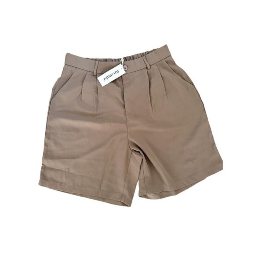 NEW- luvamia High Waisted Dress Shorts- Women's L